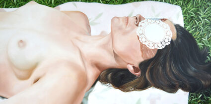 Kelli Vance, ‘Her Glowing White Flesh With Green Blue Eyes’, 2019