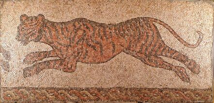 Roman Mosaic, 4th Century AD, ‘Tiger hunting for its prey’, 4th Century AD