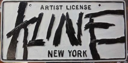 Greg Constantine, ‘Franz Kline Artist License Plate, Pop Art’, 1980-1989
