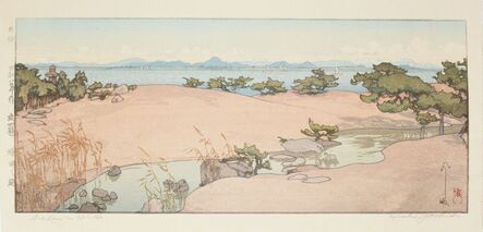 Yoshida Hiroshi, ‘A Garden by Biwa Lake’, 1933