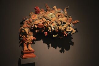 Postponed Poems - terracotta sculptures & drawings by Manjunath Kamath, installation view