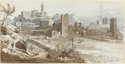 Wilhelm Heinrich Ludwig Gruner, ‘Viterbo’, 1837