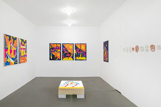 Manuel Osterholt, Superblast 'While I was measuring the sky, a surprised meteorite fell on my head', installation view