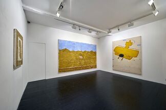 Rose Wylie: Yellow Desert Paintings, installation view