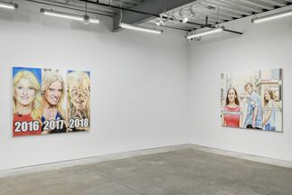 #cryptomemes: women and Leo DiCaprio, installation view