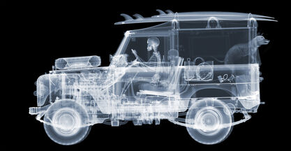 Nick Veasey, ‘Land Rover Surfer - Lightbox ’, 2020
