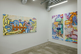 "MY SOCIAL LADDER" by DIEGO, installation view