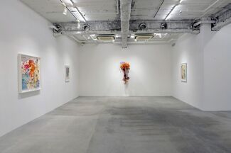Rina Banerjee "A bundle of twine and difficulties of the tongue:, installation view