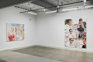 #cryptomemes: women and Leo DiCaprio, installation view