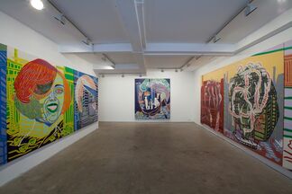 Boris Nzebo, Painting the Hot Town, installation view