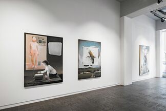 Abstract philosophes and other overpaintings, installation view