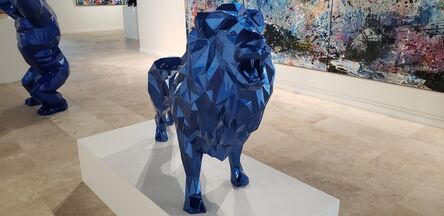 Richard Orlinski, ‘Lion- 150 cm Bleu Sams IV/IV’, ca. 2021