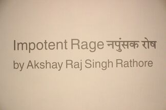 Impotent Rage - recent works by Akshay Raj Singh Rathore, installation view