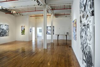 Zachary Keeting - recent paintings and Clare Grill - Steeped, installation view