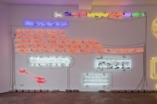Joseph Kosuth, "Insomnia: assorted, illuminated, fixed.", installation view