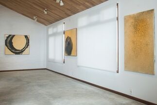 Martin Pelenur: Cracked Surfaces & Tape, installation view