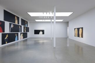Alex Katz: Black Paintings, installation view