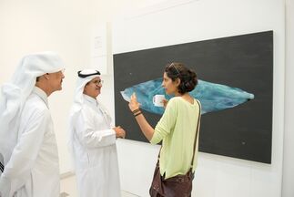 Lulu M, Masoud Al-Buloshi and Mubarak Al-Malik, installation view