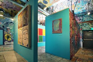 He Lives a Painted Life: Paintings by Isaiah Zagar, installation view