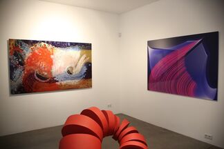 Heiner Nitsch, Thomas Schönauer und Ralph Richter | Between Medium and Form, installation view