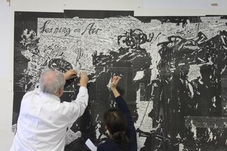 William Kentridge’s Triumphs and Laments Woodcuts Series, installation view