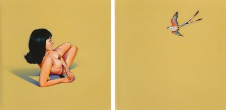 Mel Ramos, ‘Leta and the Scissor-Tailed Flycatcher, diptych’, 1969