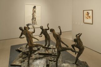 Eric Fischl: Cast & Drawn - the figure in bronze, glass and watercolor, installation view