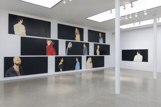 Alex Katz: Black Paintings, installation view