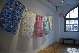 On the Wall: Prayer Flags - Good Will Wishers, installation view