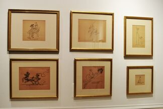 Edward Hopper's caricatures: At Home with Ed and Jo, installation view