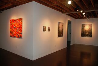 "The Shape of Rhythm" by Mark Emerson and "Where" by Tom Leaver, installation view
