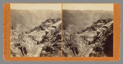 Alfred A. Hart and Carleton Watkins, ‘American River, from Green Bluffs’, 1866-1869