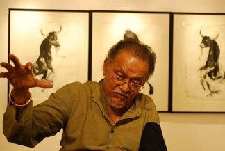 Restless Creativity - A Retrospective - The Art of the legendary 'Sunil Das’ (1939-2015) - The Padmashree & The Taj Shiromani Puraskar Awardee, installation view