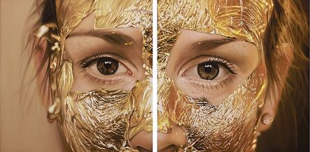 Oliver Jones, ‘Untitled (Gold leaf face mask) Diptych’, 2015