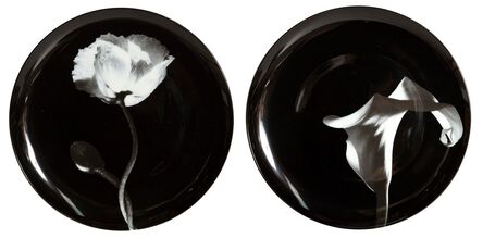Robert Mapplethorpe, ‘Pair of Porcelain Plates, Cala Lily and Poppy Flower’, ca. 2000