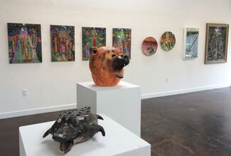Loved to Death: A retrospective of the works by Maria Alquilar and Creatures from the Fire: Sculpture by Joe Mariscal, installation view