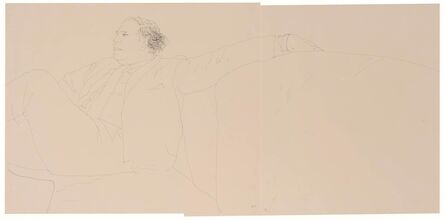David Hockney, ‘Gene Baro (diptych)’, 1969