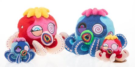 Takashi Murakami, ‘Blue Octopus: Mr. Camo and Red Octopus: Mr. Boiled (Regular and Mini) (four works)’, circa 2017