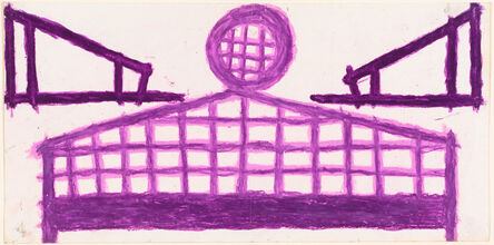 Evelyn Reyes, ‘Fence with Sandwich, Purple’, 2004