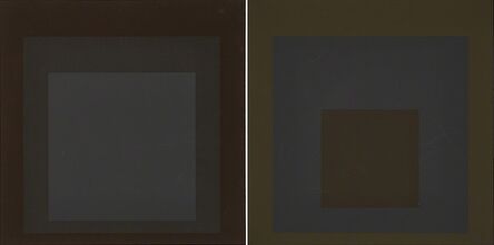 Josef Albers, ‘Two works of art: Profundo from the portfolio Soft Edge-Hard Edge, 1965; Late from the portfolio Soft Edge-Hard Edge, 1965’