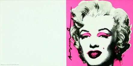Andy Warhol, ‘Marilyn Invitation (Castelli Graphics) Signed’, 1981