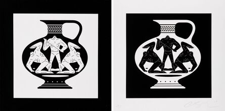 Cleon Peterson, ‘End Of Empire, Aryballos (Black and White) (two works)’, 2018
