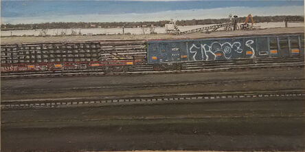 Jim Weidle, ‘Graffiti with Train Cars’, 2021