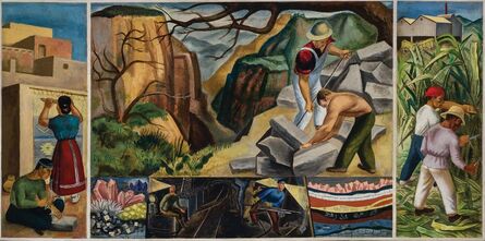 Ernest Fiene, ‘South American Labor, A Mural Study II’, circa 1935-7