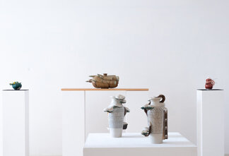 ”Paragone"- Ceramic Sculptures vs. Paintings on Ceramics, installation view