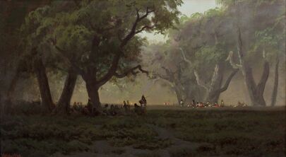 Ransome Gillet Holdredge, ‘Pow Pow in Yosemite Valley’, ca. 1880