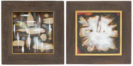 Sascha Brastoff, ‘Two enamel panels, one "Skyward"’