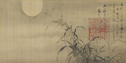 Tani Bunchō, ‘Grasses and Moon. Japan, Edo period (1615–1868)’, 1817