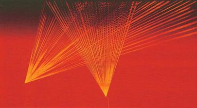 Sunil Gawde, ‘Abstract, Oil in Bright Red & Yellow by Indian Artist Sunil Gawde "In Stock"’, 2007