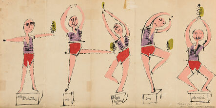 Andy Warhol, ‘Christmas Card (see K. 5)’, circa 1948